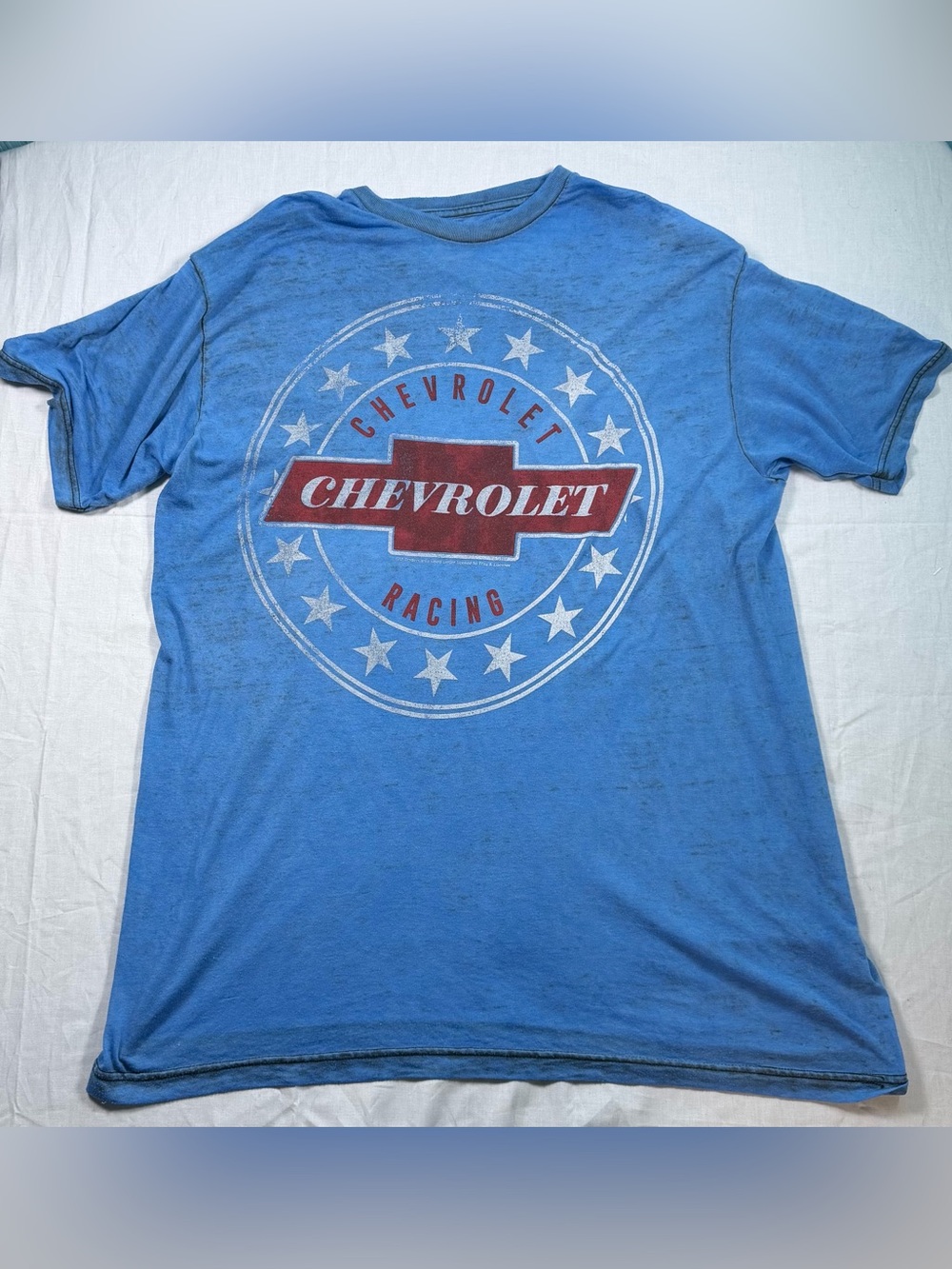 Racing Logo Short Sleeve T-Shirt in Blue